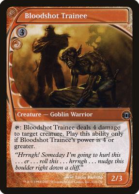 Bloodshot Trainee card from Future Sight