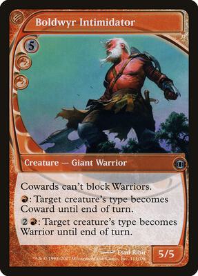 Boldwyr Intimidator card from Future Sight