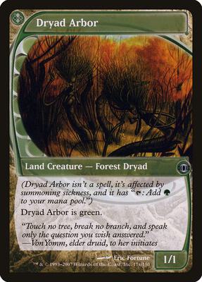 Dryad Arbor card from Future Sight