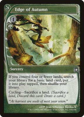Edge of Autumn card from Future Sight