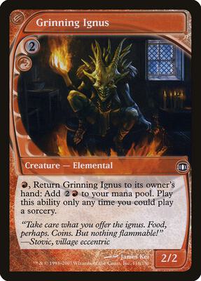 Grinning Ignus card from Future Sight
