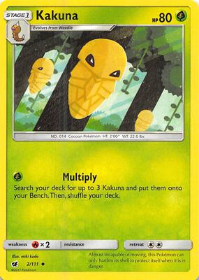 Kakuna card from SM - Crimson Invasion