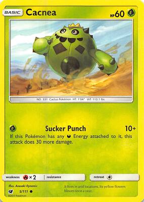 Cacnea card from SM - Crimson Invasion