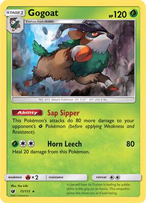 Gogoat card from SM - Crimson Invasion