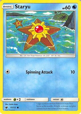 Staryu card from SM - Crimson Invasion