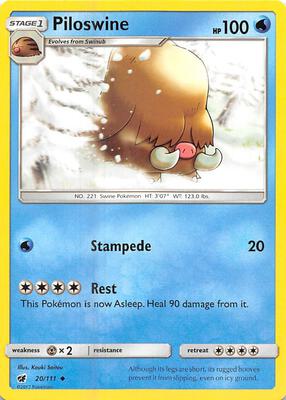 Piloswine card from SM - Crimson Invasion