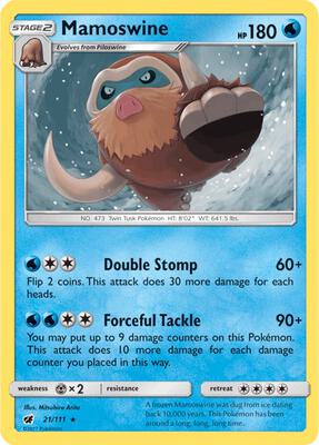 Mamoswine card from SM - Crimson Invasion
