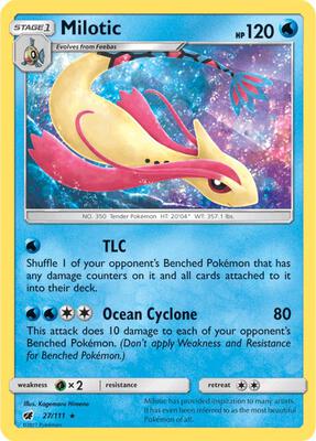 Milotic card from SM - Crimson Invasion