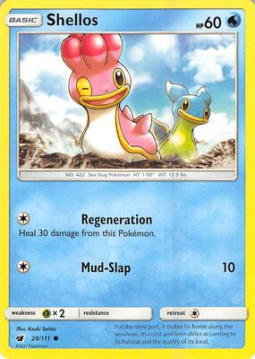 Shellos card from SM - Crimson Invasion
