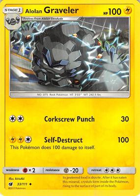 Alolan Graveler card from SM - Crimson Invasion