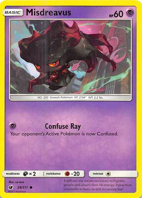 Misdreavus card from SM - Crimson Invasion