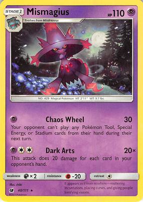 Mismagius card from SM - Crimson Invasion