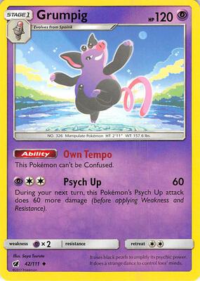 Grumpig card from SM - Crimson Invasion