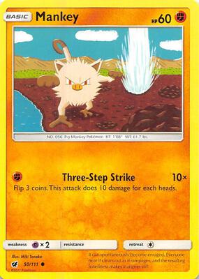 Mankey card from SM - Crimson Invasion
