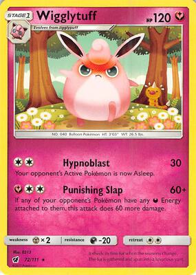 Wigglytuff card from SM - Crimson Invasion