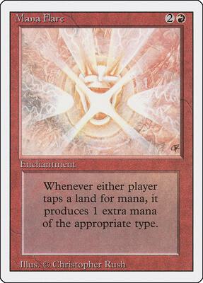 Mana Flare card from Revised Edition