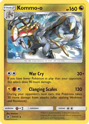 Kommo-o card from SM - Crimson Invasion