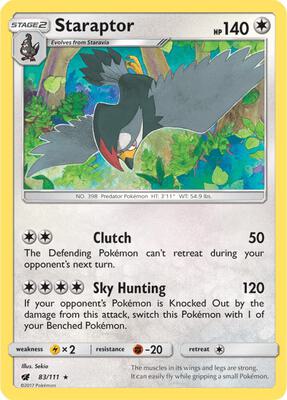 Staraptor card from SM - Crimson Invasion