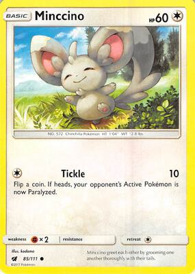 Minccino card from SM - Crimson Invasion