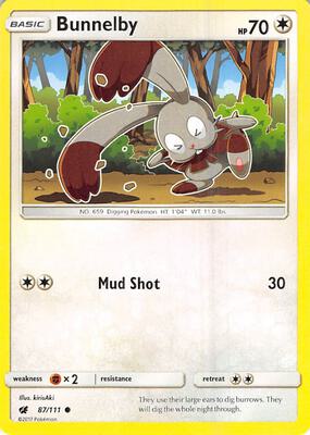 Bunnelby card from SM - Crimson Invasion