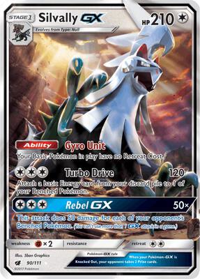 Silvally GX card from SM - Crimson Invasion