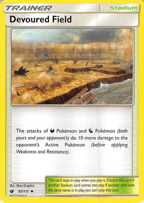 Devoured Field card from SM - Crimson Invasion