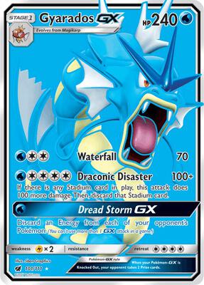 Gyarados GX (Full Art) card from SM - Crimson Invasion