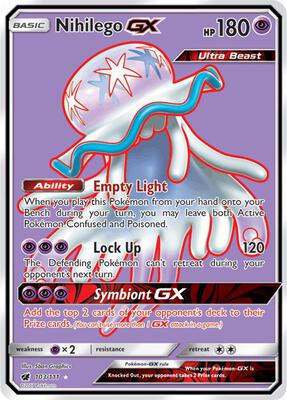 Nihilego GX (Full Art) card from SM - Crimson Invasion
