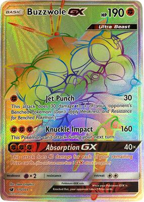 Buzzwole GX (Secret) card from SM - Crimson Invasion