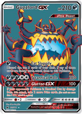 Guzzlord GX (Full Art) card from SM - Crimson Invasion