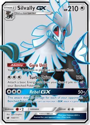 Silvally GX (Full Art) card from SM - Crimson Invasion
