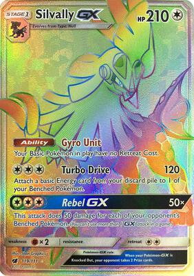 Silvally GX (Secret) card from SM - Crimson Invasion