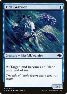 Tidal Warrior card from Duel Decks: Merfolk vs. Goblins