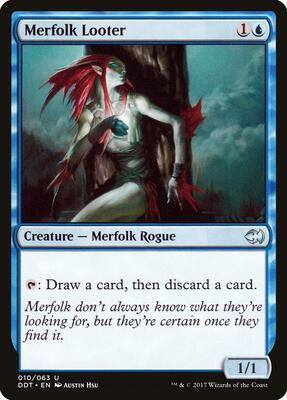 Merfolk Looter card from Duel Decks: Merfolk vs. Goblins