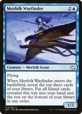 Merfolk Wayfinder card from Duel Decks: Merfolk vs. Goblins