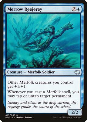Merrow Reejerey card from Duel Decks: Merfolk vs. Goblins