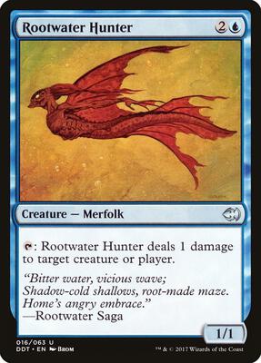 Rootwater Hunter card from Duel Decks: Merfolk vs. Goblins