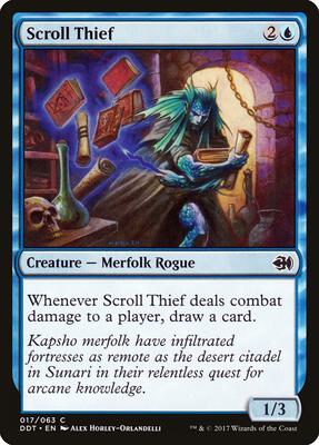 Scroll Thief card from Duel Decks: Merfolk vs. Goblins