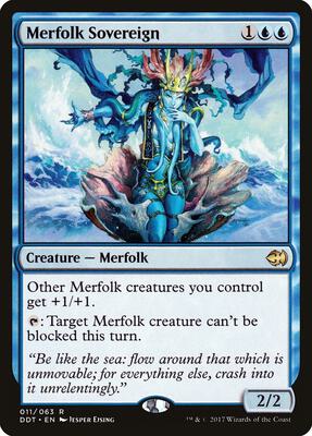 Merfolk Sovereign card from Duel Decks: Merfolk vs. Goblins