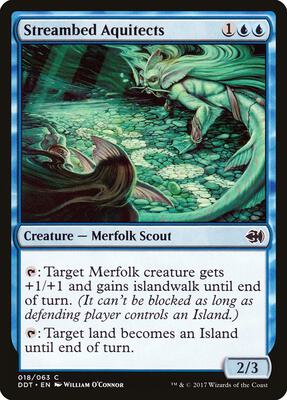 Streambed Aquitects card from Duel Decks: Merfolk vs. Goblins