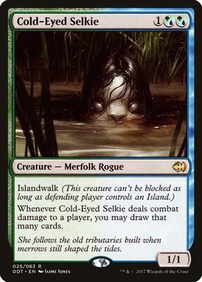 Cold-Eyed Selkie card from Duel Decks: Merfolk vs. Goblins