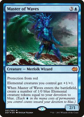Master of Waves card from Duel Decks: Merfolk vs. Goblins