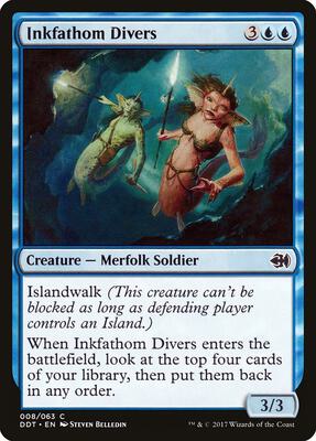Inkfathom Divers card from Duel Decks: Merfolk vs. Goblins