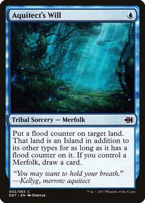 Aquitect's Will card from Duel Decks: Merfolk vs. Goblins