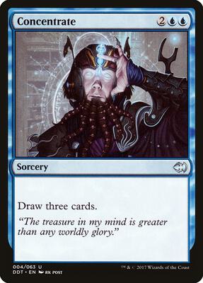 Concentrate card from Duel Decks: Merfolk vs. Goblins