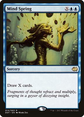 Mind Spring card from Duel Decks: Merfolk vs. Goblins