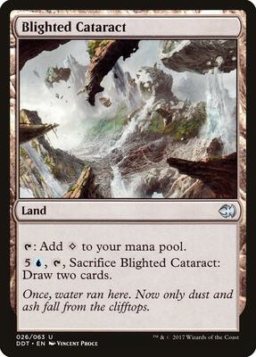 Blighted Cataract card from Duel Decks: Merfolk vs. Goblins