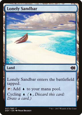 Lonely Sandbar card from Duel Decks: Merfolk vs. Goblins