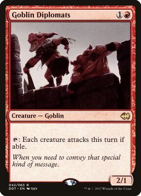 Goblin Diplomats card from Duel Decks: Merfolk vs. Goblins