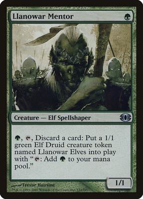 Llanowar Mentor card from Future Sight